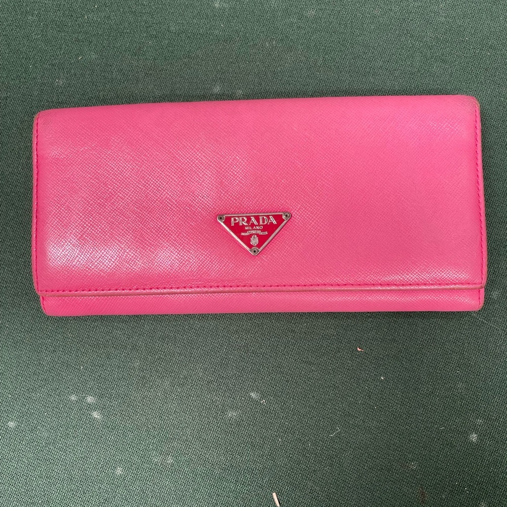 SOLD - 100% Authentic Pink Prada Wallet